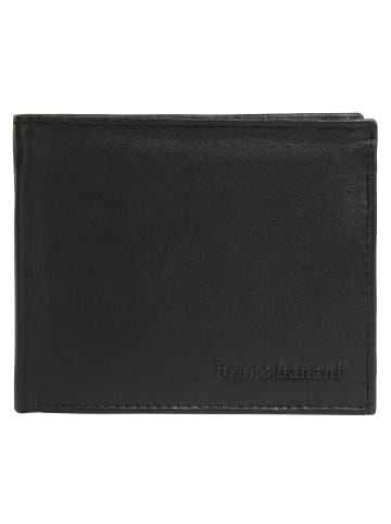 Bruno Banani Geldbörse echt Leder in schwarz