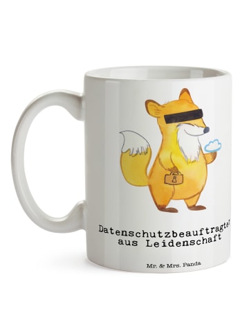 Mr. & Mrs. Panda Keramiktasse Datenschutzbeauftragter Leidenscha... in Weiß