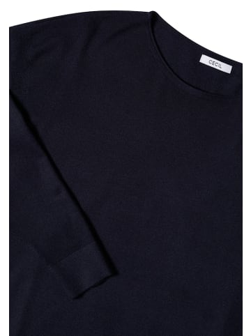 Cecil Pullover mit Strukturdetail in Blau