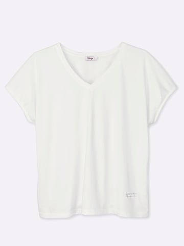 sheego Halbarmshirt in weiß