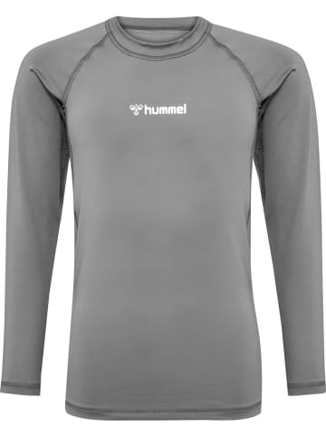Hummel Kinder Sportshirt "Hmlbl Performance Tee L/S Kids" in Grau