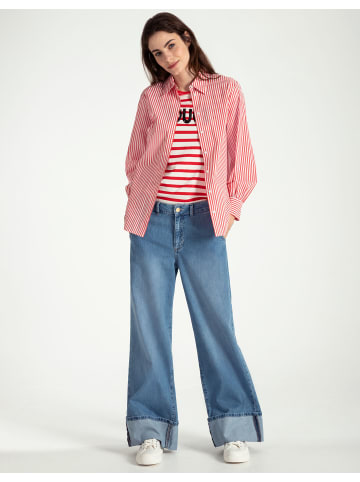 More & More Streifenbluse in regular blouse stripes soft red