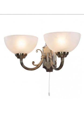 Licht-Erlebnisse Wandlampe (B)41 x (H)20 cm in Bronze Weiß