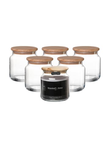 Ritzenhoff & Breker 6er Set Vorratsgläser Varu 600 ml in transparent