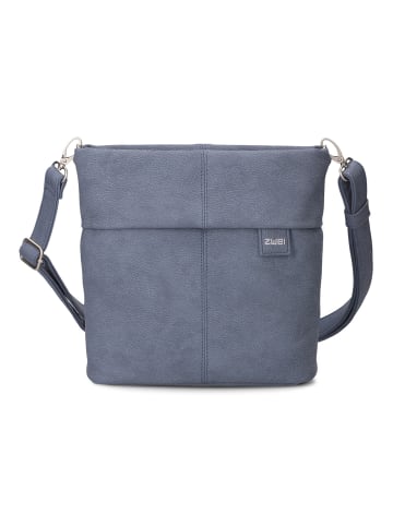 Zwei Mademoiselle.M Schultertasche 25 cm in nubuk sky