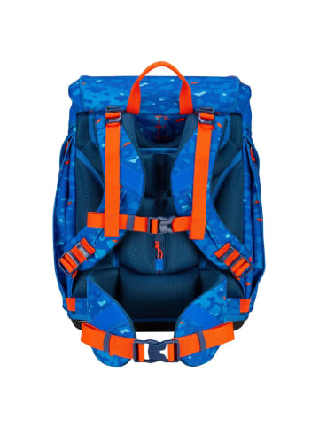 Scout Alpha Exklusiv Superflash - Schulranzen Set 4tlg. (Blue Dino) in Blue Dino