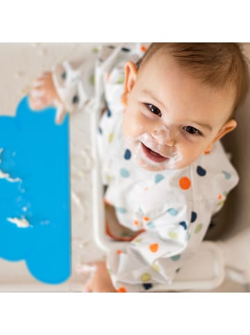 relaxdays 2 x Platzdeckchen "Wolke" in Dunkelgrau - (B)47,5 x (T)26,5 cm