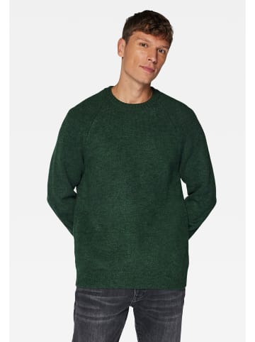 Mavi Jeans Weicher Strickpullover Stretch Rundhals Sweater Einfarbig in Grün