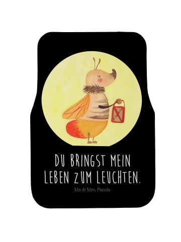Mr. & Mrs. Panda Autoteppich Glühwürmchen mit Spruch in Schwarz