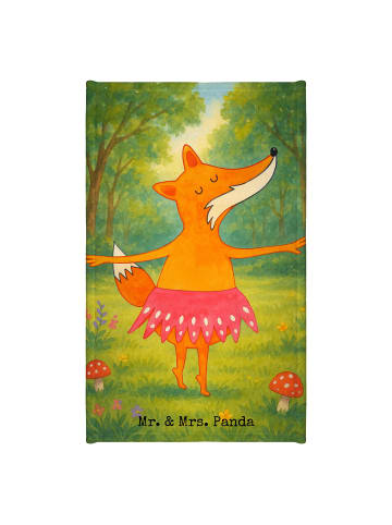 Mr. & Mrs. Panda Gästehandtuch Fuchs Ballerina Design ohne Spruch in Weiß