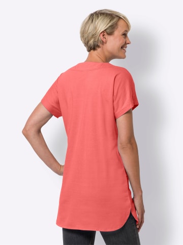 Sieh an! Longshirt in koralle