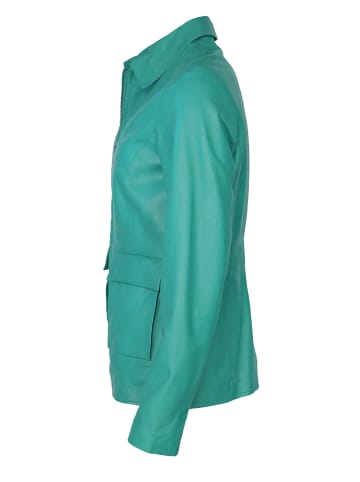 JCC Lederjacke 3102222 in deep turquoise