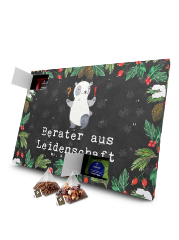 Mr. & Mrs. Panda Adventskalender Berater Leidenschaft mit Spruch in Kreidetafel