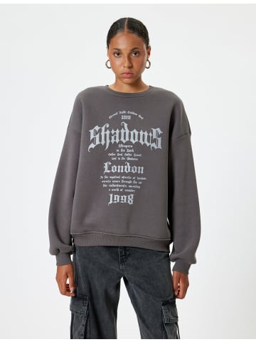 KOTON Sweatshirt in Anthrazit
