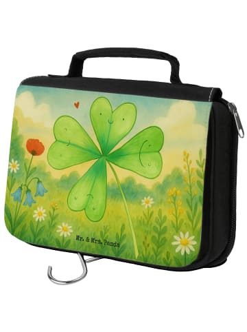 Mr. & Mrs. Panda kosmetiktäschchen Blume Kleeblatt Design ohne S... in Weiß