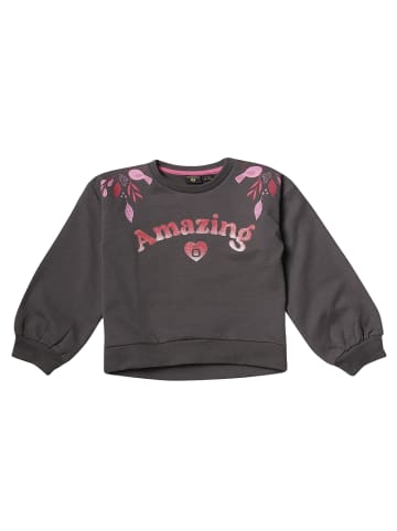 KOROSHI MÄDCHEN SWEATSHIRT in grau