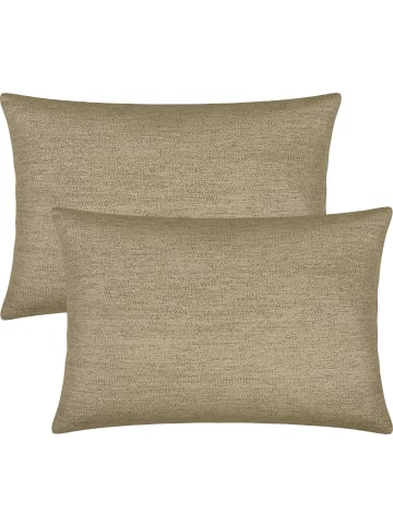 Erwin Müller Jacquard Kissenhülle 2er-Pack York in beige