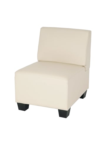 MCW Modulare Garnitur Moncalieri, Sessel ohne Armlehne, creme