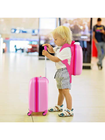 COSTWAY 2 tlg. Trolley mit Rucksack in Flieder