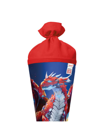 Schultüte groß 70 cm Robo Drache Glanzfolie in Rot