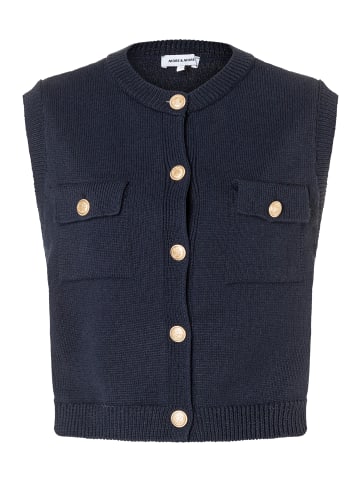 More & More ärmellose Strickjacke in marine