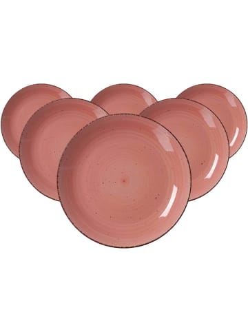 Ritzenhoff & Breker 6er Set Speiseteller Happy ø 27 cm rot in rot