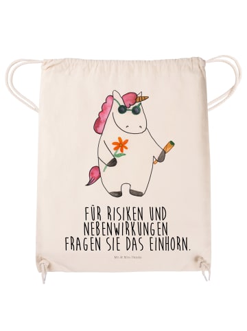Mr. & Mrs. Panda gym tasche Einhorn Woodstock mit Spruch in Creme