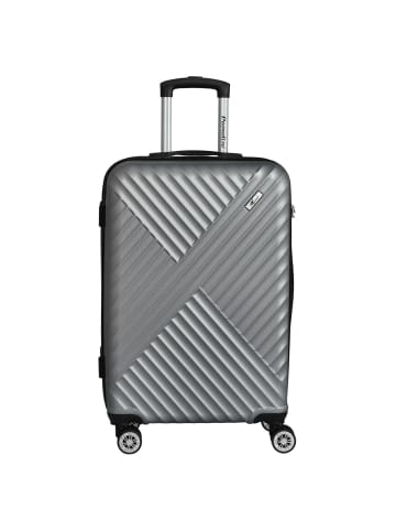 Paradise by CHECK.IN Kingston - 4-Rollen-Trolley 67 cm (lila) in silber