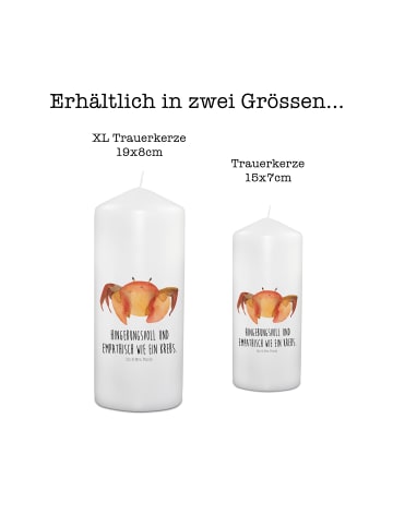 Mr. & Mrs. Panda Gedenkkerze Schütze Astrologie mit Spruch in Weiß