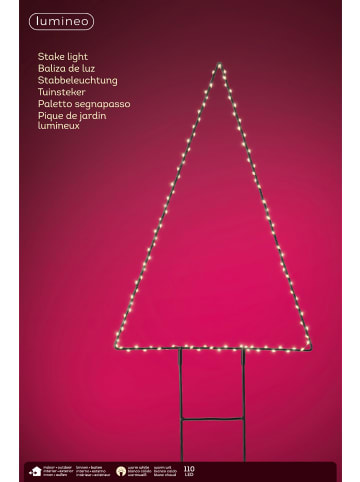 LUMINEO LED Baum Gartenstecker 110 LED in warm weiß