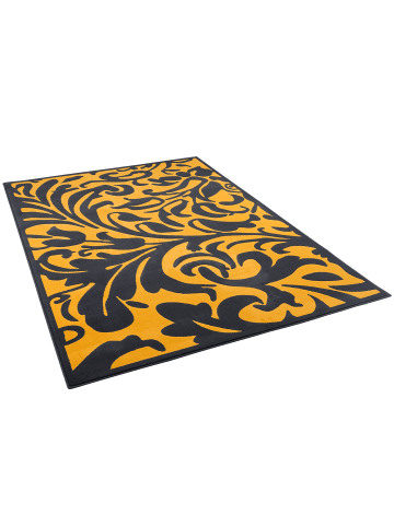 Pergamon Designer Teppich Passion Barock in Anthrazit Curry