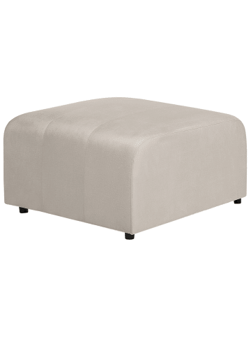 Beliani Ottomane FALSTERBO in Beige - (W) 75 x (H) 44 x (L) 74 cm