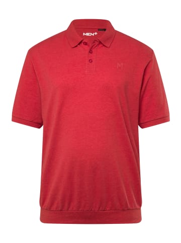 Men Plus Poloshirt in rot