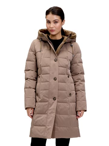 Gil Bret Steppjacke mit Kapuze in Braun