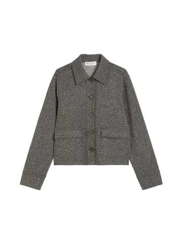 Marc O'Polo Tweed-Jerseyjacke regular in Dark Grey