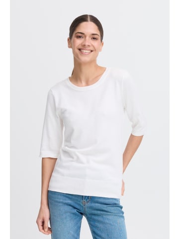 PULZ Jeans 3/4 Arm-Pullover 3/4 Arm-Pullover PZSARA - 50205514 Femininer Pullover mit Halbarm in Weiß