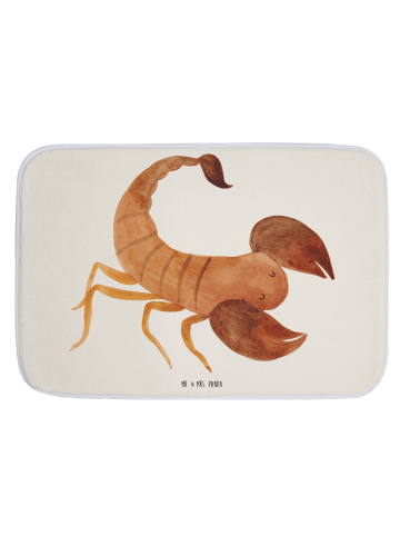 Mr. & Mrs. Panda Badteppich Sternzeichen Skorpion ohne Spruch in Weiß