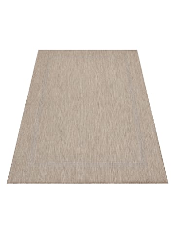KADIMA DESIGN Teppich Outdoor Flachgewebe Uni-Design Polypropylen Balkon in Beige