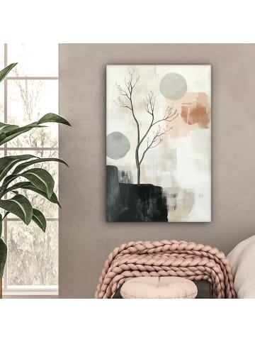 MuchoWow Leinwand Bilder Sandfarben