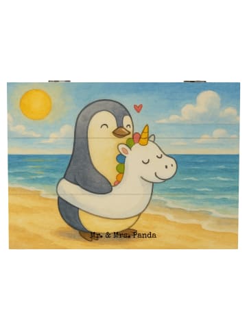 Mr. & Mrs. Panda Box Pinguin Schwimmring Design ohne Spruch in Weiß