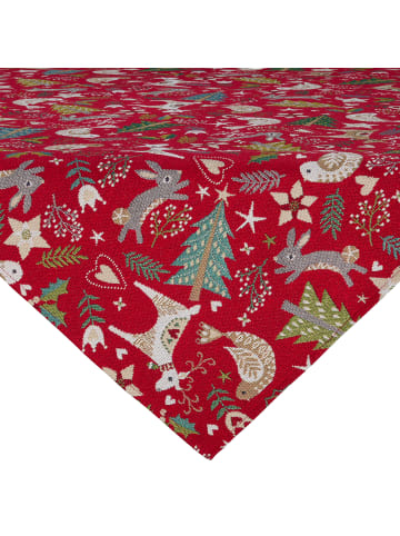 Erwin Müller Jacquard, Gobelin Mitteldecke in rot