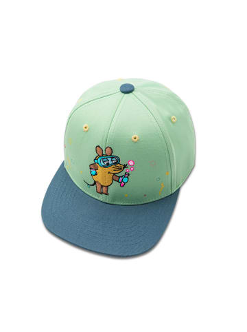 koaa Snapback Cap Maus - Chemiker in grün-blau