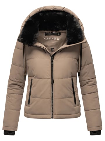 Navahoo Steppjacke Mit Liebe XIV in Taupe Grey