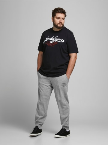 Jack & Jones Jogginghose JPSTGORDON Sweat Trainingshose Plus Size Übergröße in Grau