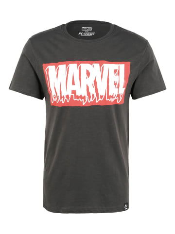 Recovered T-Shirt Marvel Slime Logo Vintage in Schwarz