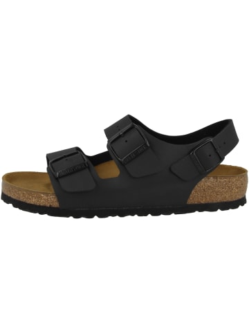 Birkenstock Sandale Milano Birko-Flor normal in schwarz