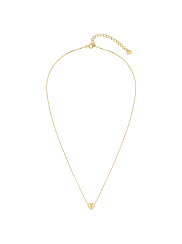 Glanzstücke München Kette Herz aus Sterling Silber in gelbgold
