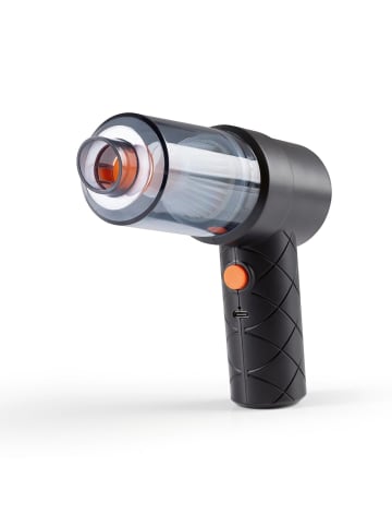 Clean Maxx Akku-Handstaubsauger Set 6-tlg. 7,4V schwarz/orange inkl. USB-Kabel Schwarz