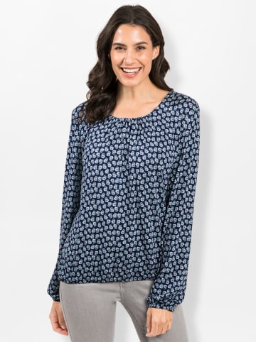 WITT WEIDEN Print-Shirt in nachtblau-salbei-bedruckt