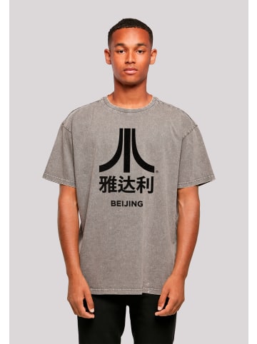 F4NT4STIC Oversize T-Shirt Atari Beijing Retro Arcade Games in Asphalt